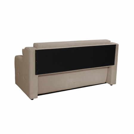 Colectia Gina - Canapea GINA XL II extensibila, 3 locuri, cu arcuri si lada depozitare, crem, 190x100x95 cm