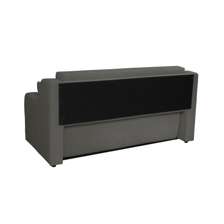 Canapea GINA XL II extensibila, 3 locuri, cu arcuri si lada depozitare, gri inchis, 190x100x95 cm [3]