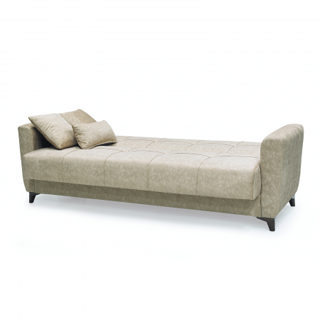 Canapele Clasice - Canapea LEON, 3 locuri, extensibila, cu arcuri, cu lada depozitare - ExpoMob