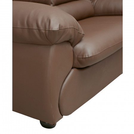Canapele Fixe - Canapea LUXOR 2L fixa, 2 locuri, maro, 171x95x95 cm - ExpoMob