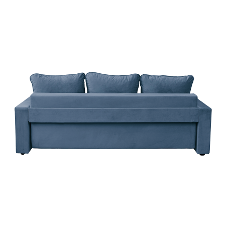 Canapea NICO II extensibila, 3 locuri, cu arcuri si lada depozitare, albastru, 220x85x75 cm [4]