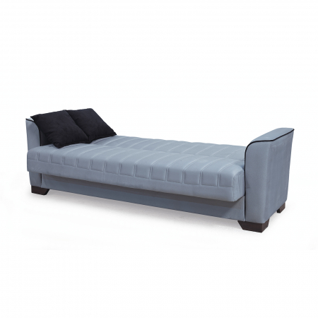 Canapea QUEEN extensibila, 3 locuri, cu arcuri si lada depozitare, 218x70x80 cm - ExpoMob [3]