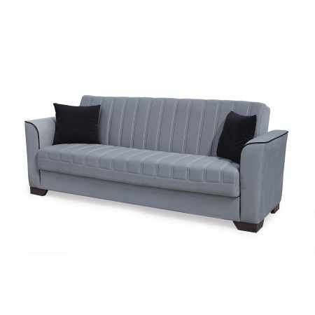 Canapea QUEEN extensibila, 3 locuri, cu arcuri si lada depozitare, 218x70x80 cm - ExpoMob [1]