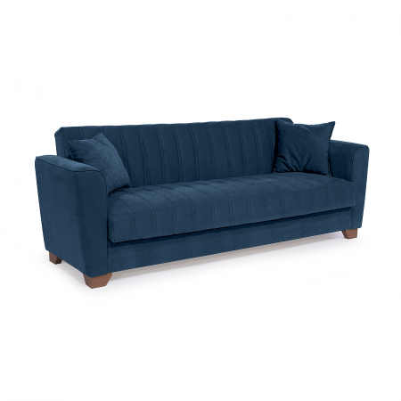 Canapea QUEEN extensibila, 3 locuri, cu arcuri si lada depozitare, 218x70x80 cm - ExpoMob [1]