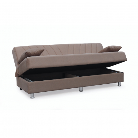 Canapea VALERIA extensibila, 3 locuri, cu arcuri si lada depozitare,190x82x83 cm - ExpoMob [2]