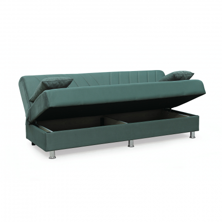 Canapea VALERIA extensibila, 3 locuri, cu arcuri si lada depozitare,190x82x83 cm - ExpoMob [2]