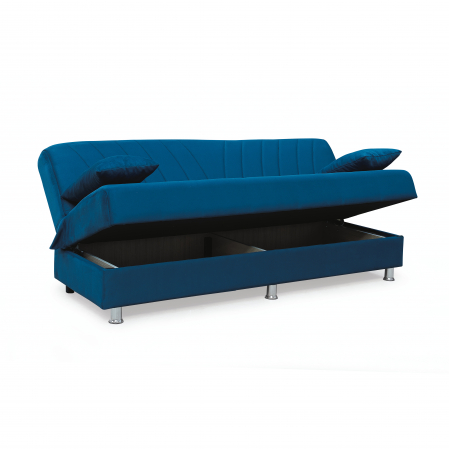 Canapea VALERIA extensibila, 3 locuri, cu arcuri si lada depozitare,190x82x83 cm - ExpoMob [2]