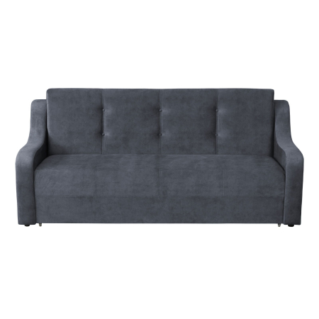 Canapea VALY II extensibila, 3 locuri, cu lada depozitare, albastru petrol, 215x90x95 cm