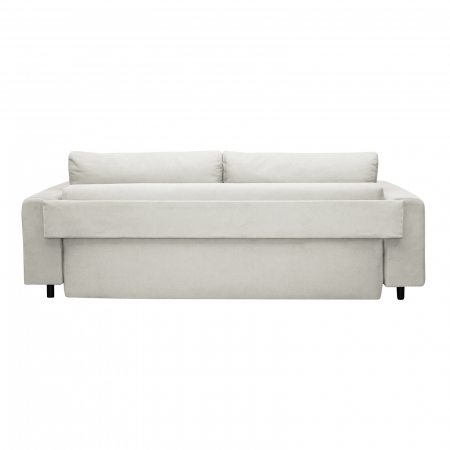 Canapele Extensibile - Canapea VEGA POINT extensibila, 3 locuri, cu arcuri si lada depozitare, gri, 237x110x73 cm - ExpoMob