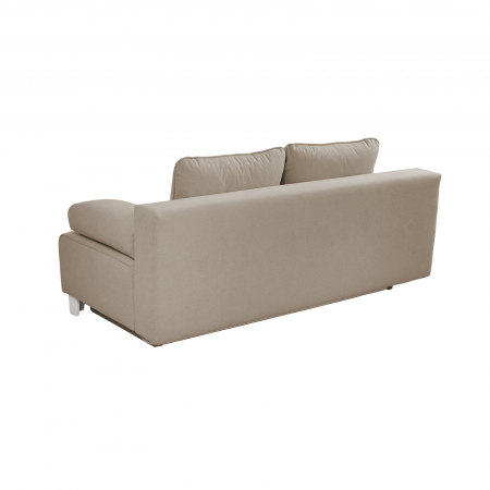 Canapea YASMIN II extensibila, 3 locuri, cu arcuri si lada depozitare, crem, 190x100x90 cm [5]