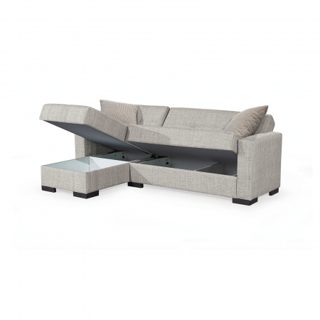 Coltar BETTY extensibil, cu lada depozitare, colt interschimbabil, 212x145x80 cm - ExpoMob [3]