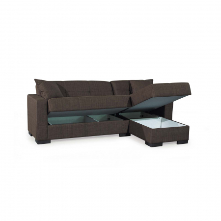 Coltar BETTY extensibil, cu lada depozitare, colt interschimbabil, 212x145x80 cm - ExpoMob [2]