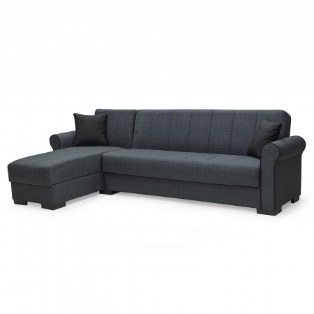 Coltare - Coltar BORD extensibil, cu lada depozitare, colt interschimbabil, 280x165x84 cm - ExpoMob