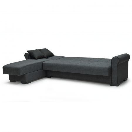Coltare - Coltar BORD extensibil, cu lada depozitare, colt interschimbabil, 280x165x84 cm - ExpoMob