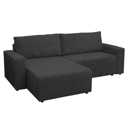 Coltar extensibil DALLAS ONE, cu lada depozitare, colt interschimbabil, antracit, 258x173x90 cm [1]