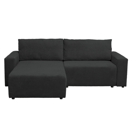 Coltar extensibil DALLAS ONE, cu lada depozitare, colt interschimbabil, antracit, 258x173x90 cm