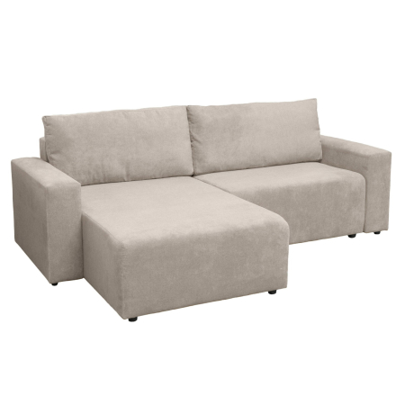 Coltar extensibil DALLAS ONE, cu lada depozitare, colt interschimbabil, bej, 258x173x90 cm [1]