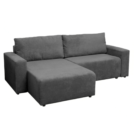 Coltar extensibil DALLAS ONE, cu lada depozitare, colt interschimbabil, gri, 258x173x90 cm [1]