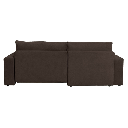 Coltar extensibil DALLAS ONE, cu lada depozitare, colt interschimbabil, maro, 258x173x90 cm [4]