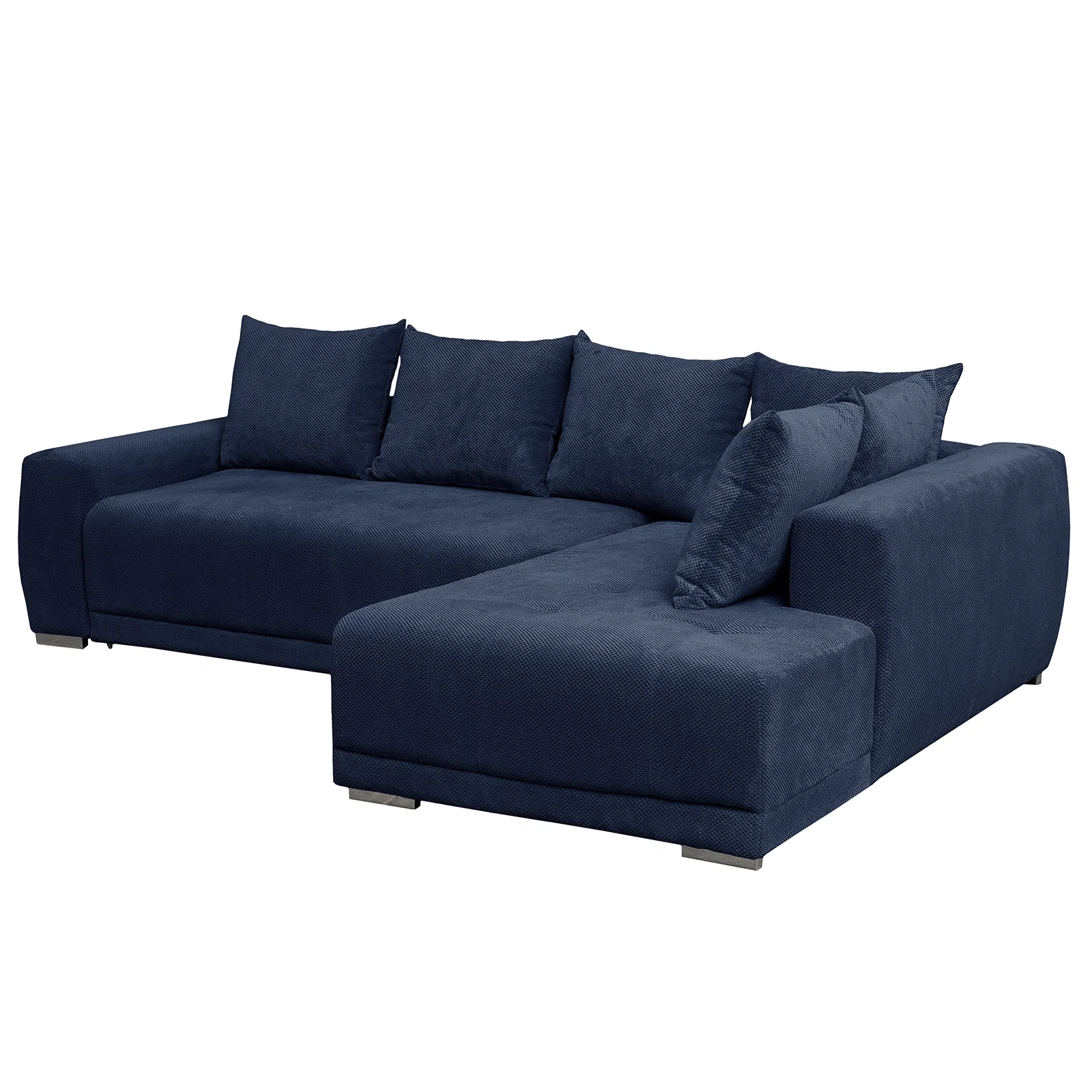 Coltar extensibil MARIBO LC, cu arcuri si lada depozitare, colt dreapta, albastru, 282x205x92 cm [2]