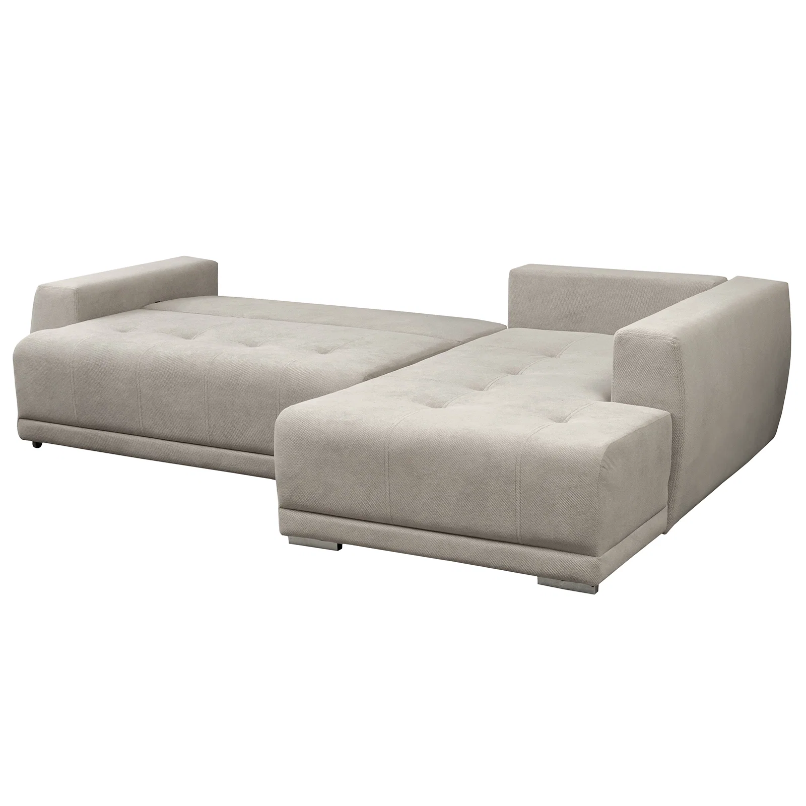 Coltar extensibil MARIBO LC, cu arcuri si lada depozitare, colt dreapta, bej, 282x205x92 cm [2]