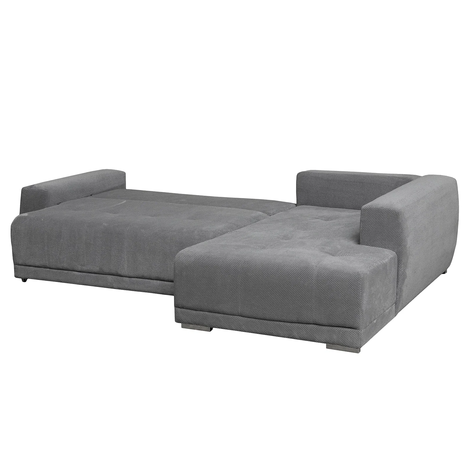 Coltar extensibil MARIBO LC, cu arcuri si lada depozitare, colt dreapta, gri, 282x205x92 cm [2]