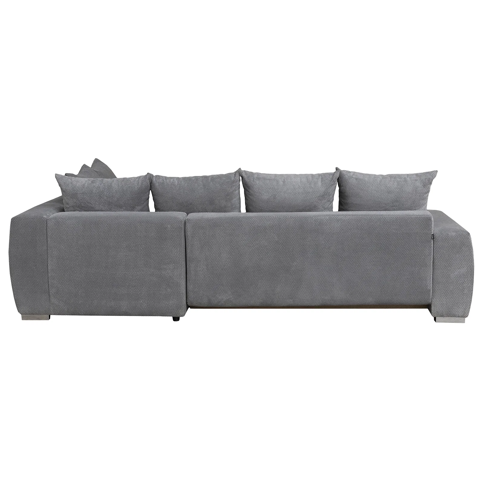 Coltar extensibil MARIBO LC, cu arcuri si lada depozitare, colt dreapta, gri, 282x205x92 cm [5]