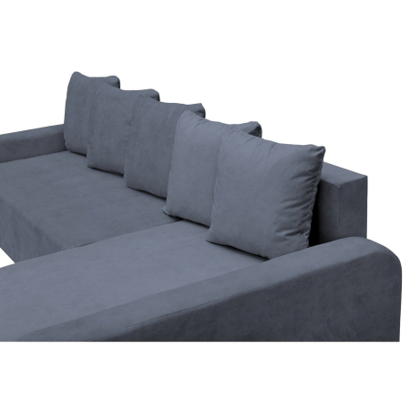 Coltar extensibil RIO, cu arcuri si lada depozitare, colt interschimbabil, albastru petrol, 235x140x83 cm [4]