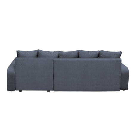 Coltar extensibil RIO, cu arcuri si lada depozitare, colt interschimbabil, albastru petrol, 235x140x83 cm [5]