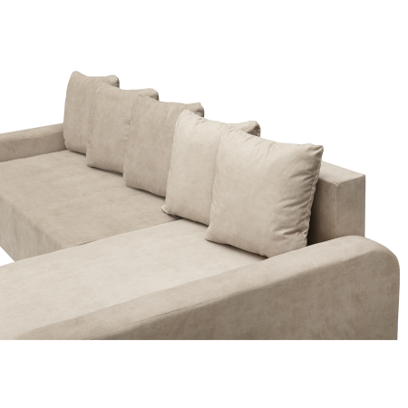 Coltar extensibil RIO, cu arcuri si lada depozitare, colt interschimbabil, bej, 235x140x83 cm [4]