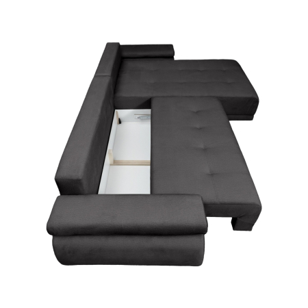 Coltar extensibil SAINT TROPEZ, cu arcuri si lada depozitare, colt interschimbabil, 315x204x85 cm [9]