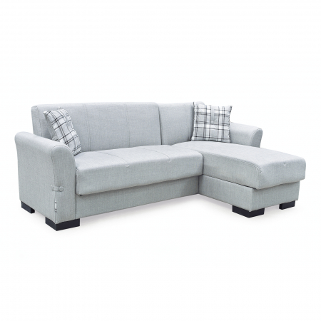 Coltare - Coltar FLAMINGO extensibil, cu lada depozitare, colt interschimbabil, 240x145x80 cm - Expomob