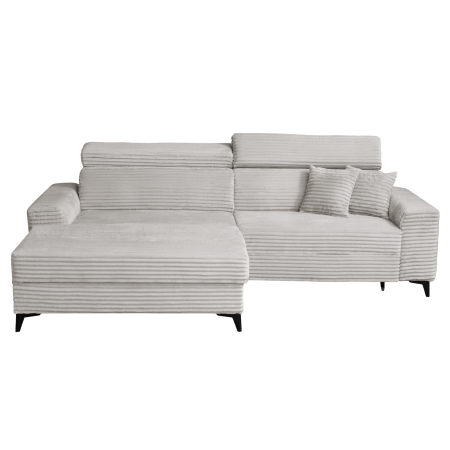 Promo - Coltar FLORIDA ONE L TILIA extensibil, cu arcuri si lada depozitare, colt stanga, bej, 280x175x95 cm