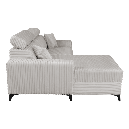 Coltar FLORIDA ONE L TILIA extensibil, cu arcuri si lada depozitare, colt stanga, bej, 280x175x95 cm [9]