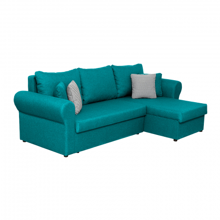 Coltar SARA II extensibil, cu lada depozitare, colt interschimbabil, 248x143x83 cm - ExpoMob [1]