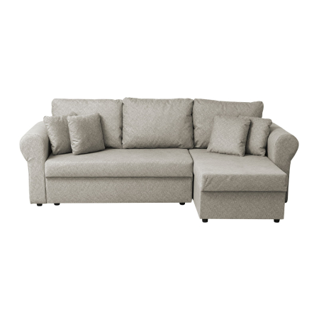 Coltar SARA II extensibil, cu lada depozitare, colt interschimbabil, bej, 248x143x83 cm