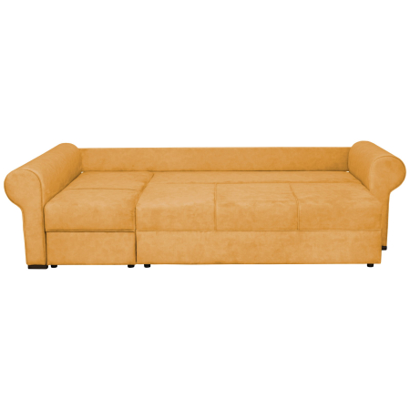 Coltare Extensibile - Coltar SEUL XL extensibil, cu arcuri si lada depozitare, colt stanga, mustar, 290x145x95 cm