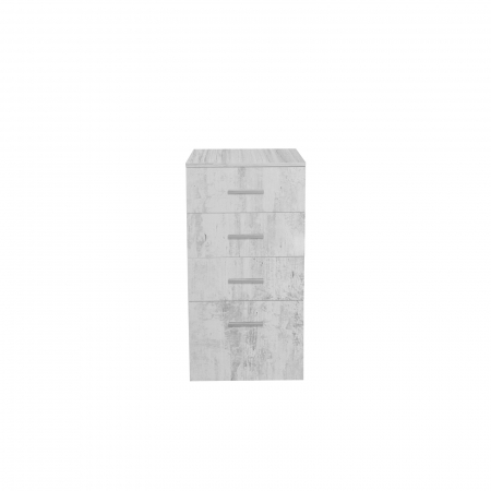 Comoda ALMA, 4 sertare, pin antichizat, 50x40x103 cm