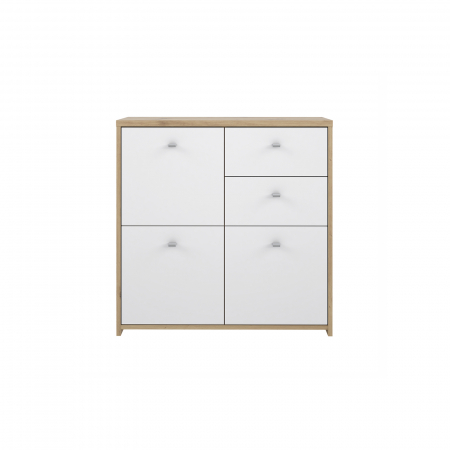 Comode - Comoda BEST CHEST SQNK223, 3 usi, 2 sertare, 77x77x29 cm - ExpoMob