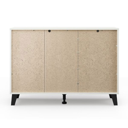 Comoda BORG, 1 usa, 3 sertare, alb, 110x38,8x78,4 cm [6]