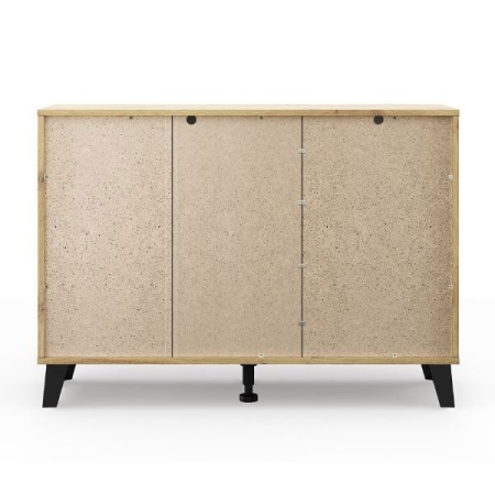 Comoda BORG, 1 usa si 3 sertare, stejar artisan, 110x38,8x78,4 cm [6]