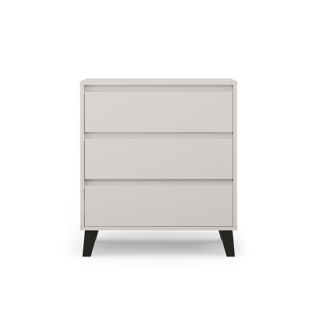 Comode - Comoda BORG, 3 sertare, casmir, 70x38,8x78,4 cm