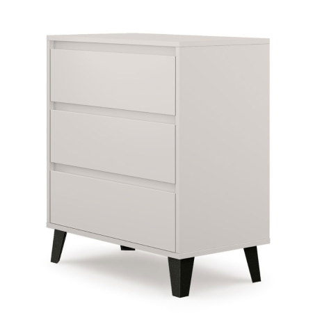 Comode - Comoda BORG, 3 sertare, casmir, 70x38,8x78,4 cm