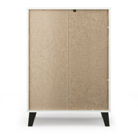 Comode - Comoda BORG, 4 sertare, alb, 70x38,8x99,4 cm