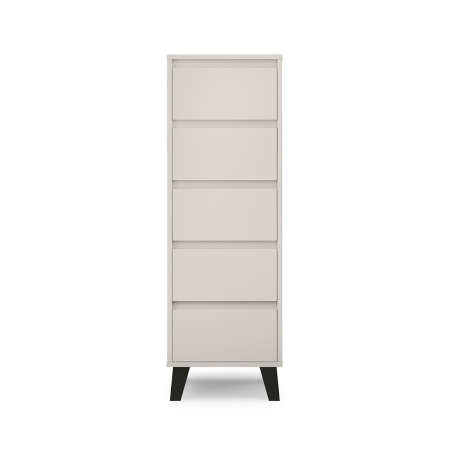 Colectia BORG - Comoda BORG, 5 sertare, casmir, 40x38,8x120,4 cm