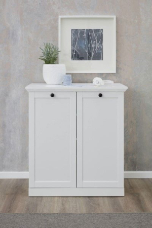 Mobila Alba - Comoda BRANDSON, 2 usi, alb, 81x41x88 cm