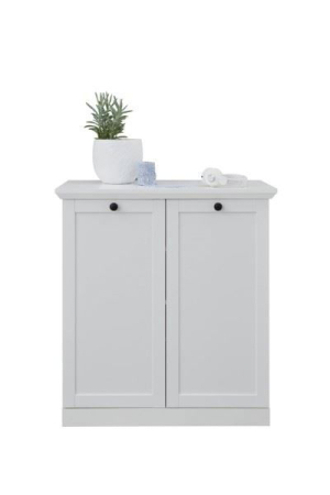 Mobila Alba - Comoda BRANDSON, 2 usi, alb, 81x41x88 cm