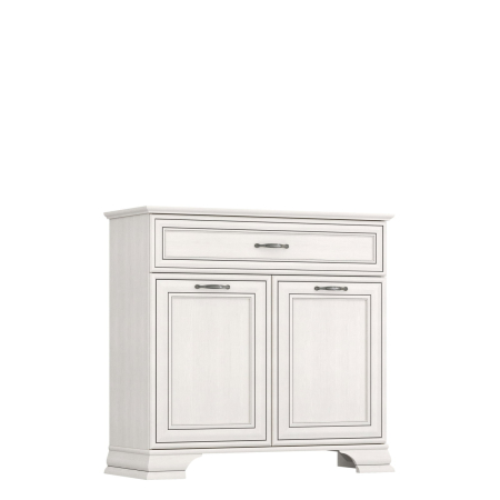 Comode - Comoda cu 2 usi, 1 sertar TIFFANY II, crem fineline, 94x37x90 cm
