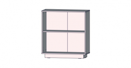 Comoda NTU221-120, 2 usi, alb, 70x34x80 cm - ExpoMob [7]