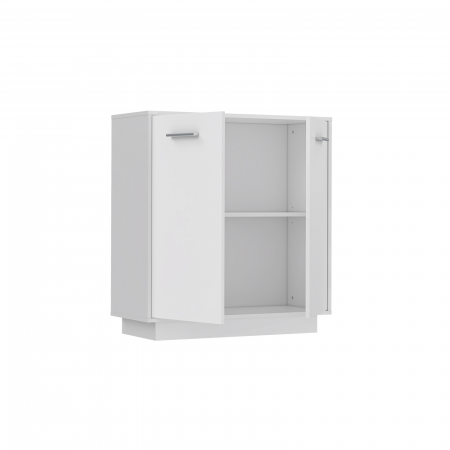 Comode - Comoda NTU221-120, 2 usi, alb, 70x34x80 cm - ExpoMob